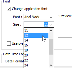 how to change applications font settings eclipse change font size